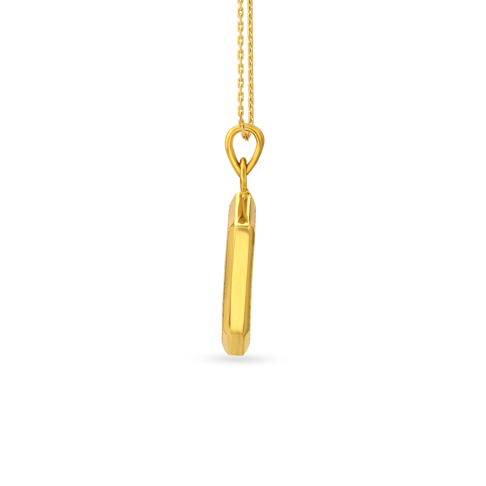 Moon and Star Engraved Men's Laser Cut Pendant,,hi-res image number null