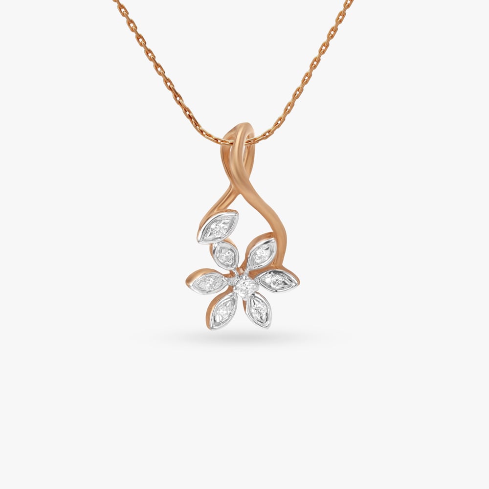 

Floral Drift Diamond Pendant