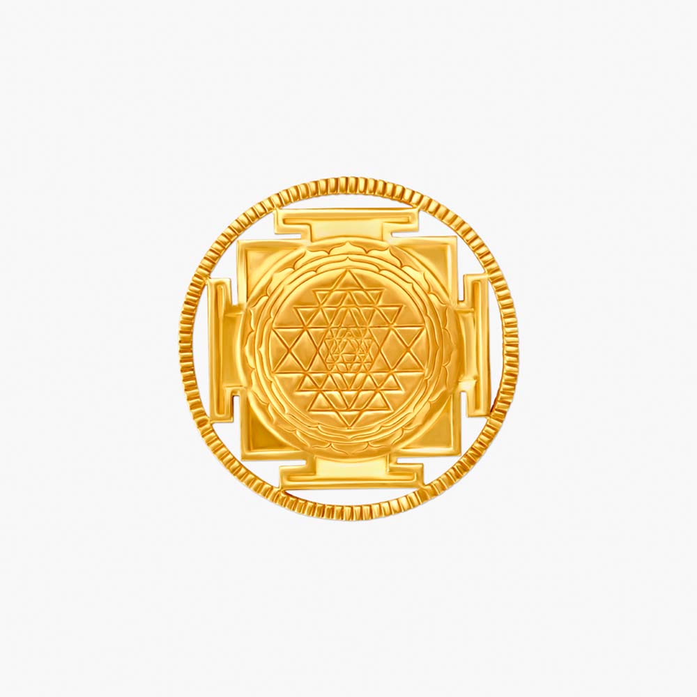 Shree Yantra 22 karat gold coin,,hi-res image number null