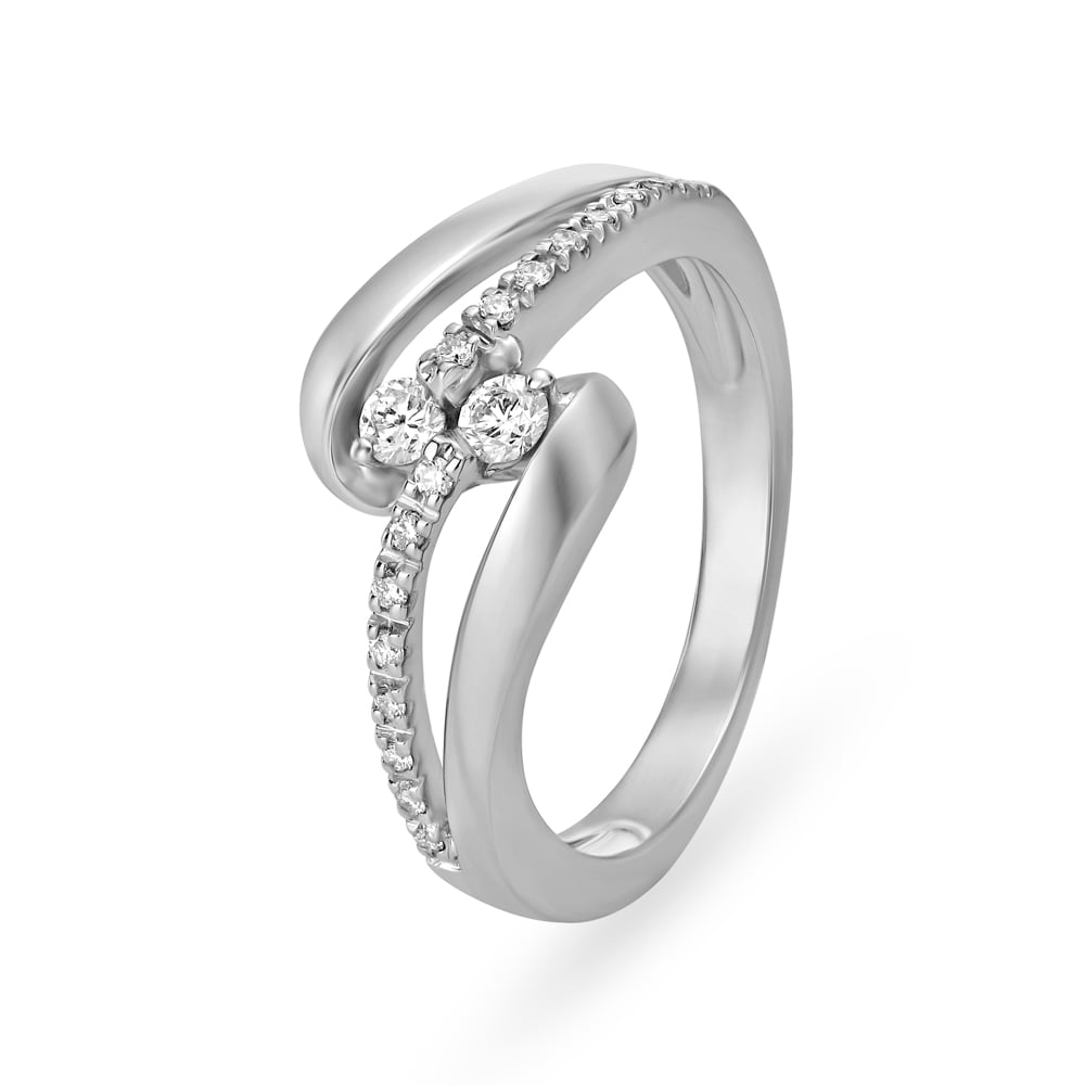 Tanishq Gleaming Platinum And Diamond Ring Price Starting From Rs 1.40 L.  Find Verified Sellers in Anand - JdMart