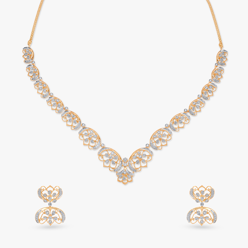 Crown Verse Diamond Necklace Set,,hi-res image number null
