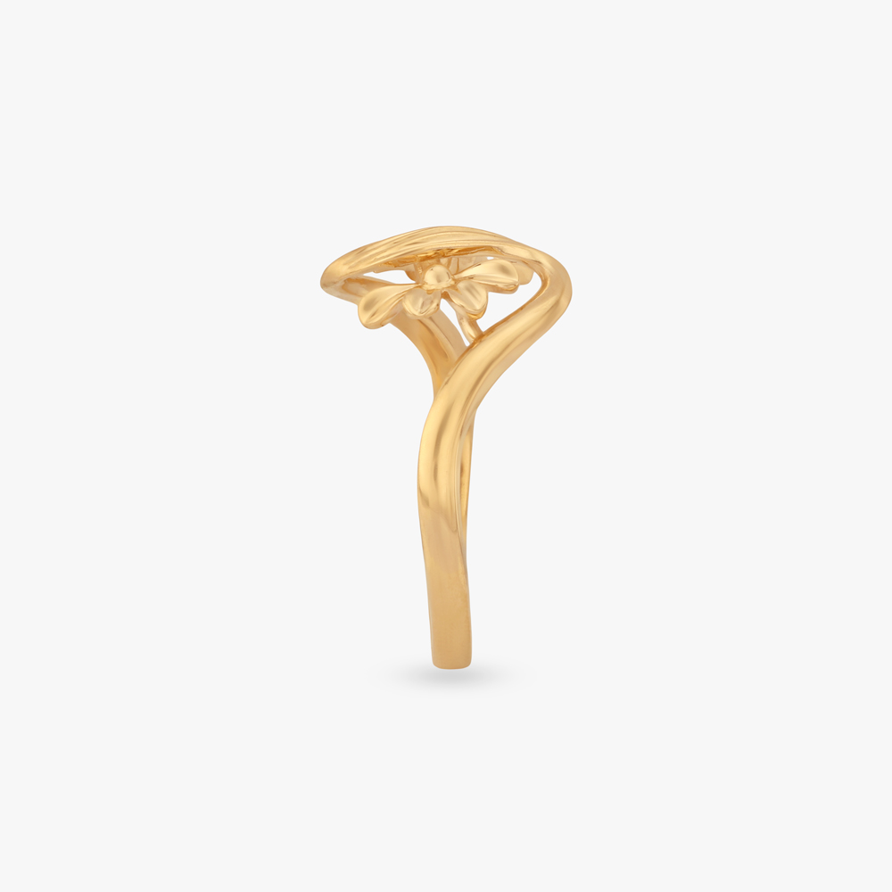 Floral Vine Gold Ring,,hi-res image number null