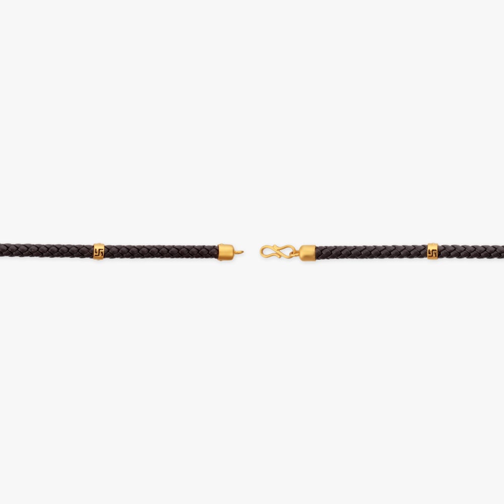 Shubh Swastik Gold Bracelet for Men,,hi-res image number null