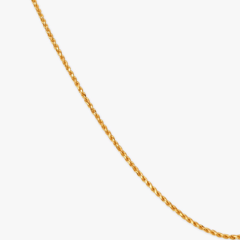Twisted Rope Gold Chain,,hi-res image number null