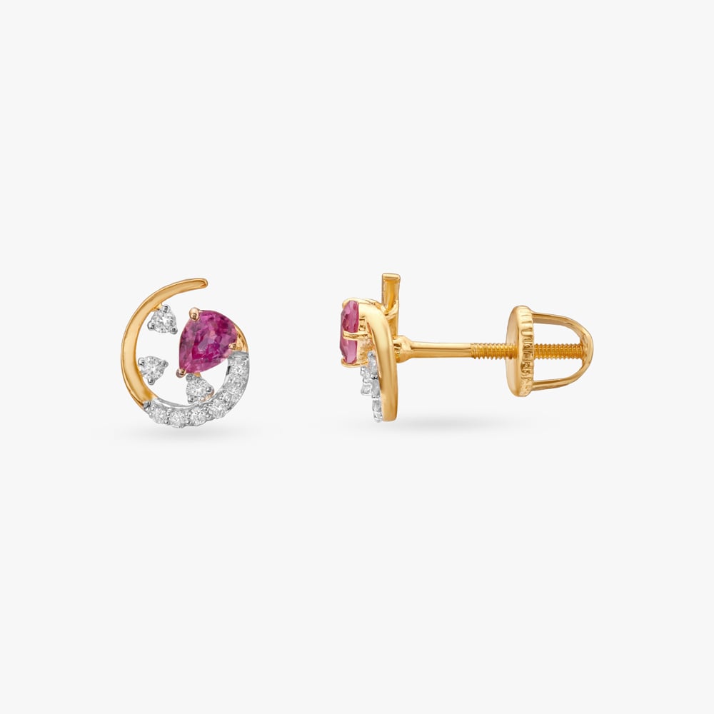 Playful Orbit Diamond Pendant and Earrings Set,,hi-res image number null
