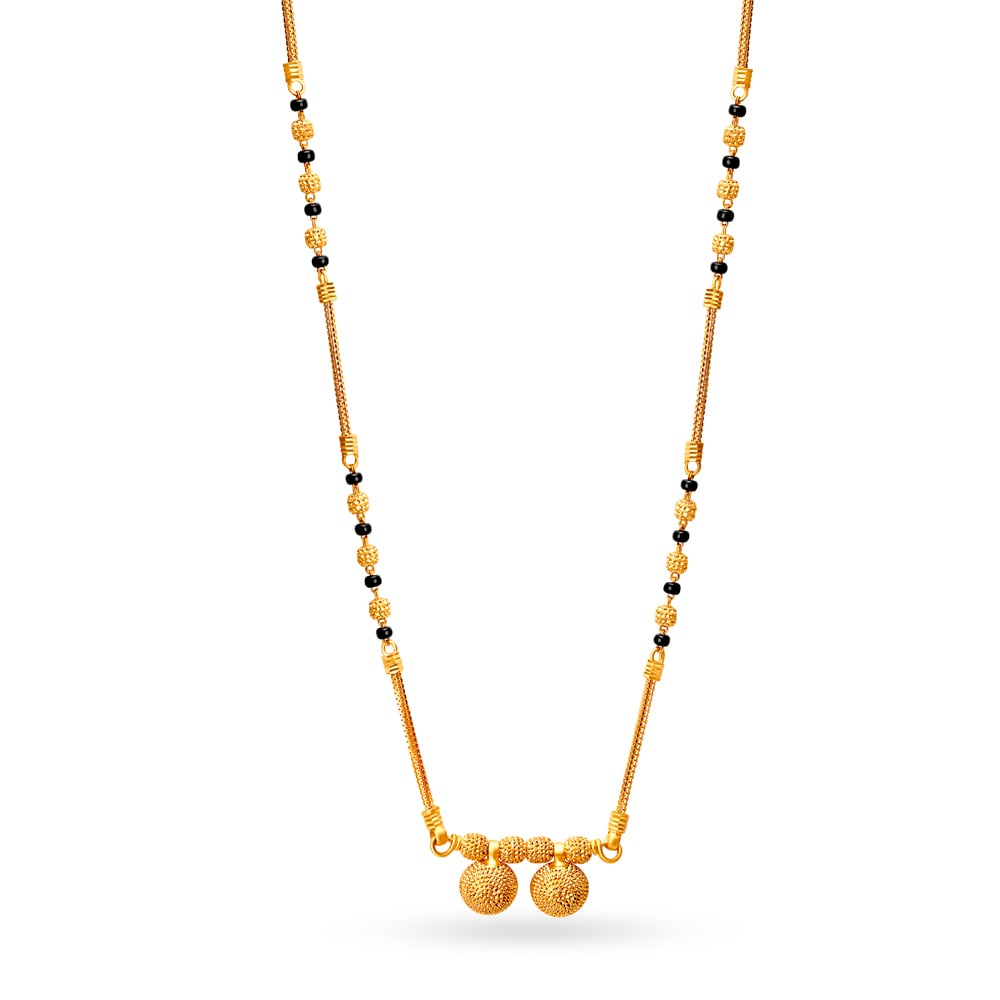 Orthodox Yellow Gold Double Disc Mangalsutra,,hi-res image number null