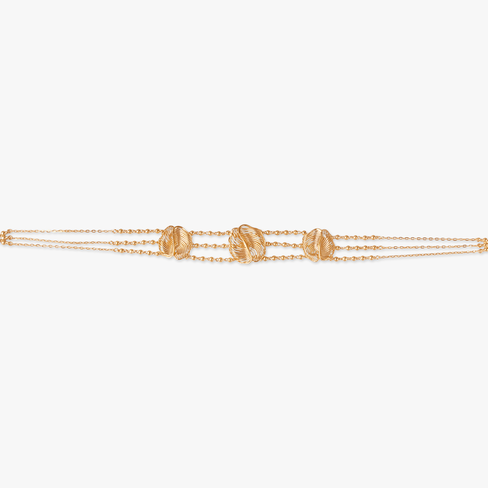 Ripple Drape Gold Necklace Set,,hi-res image number null
