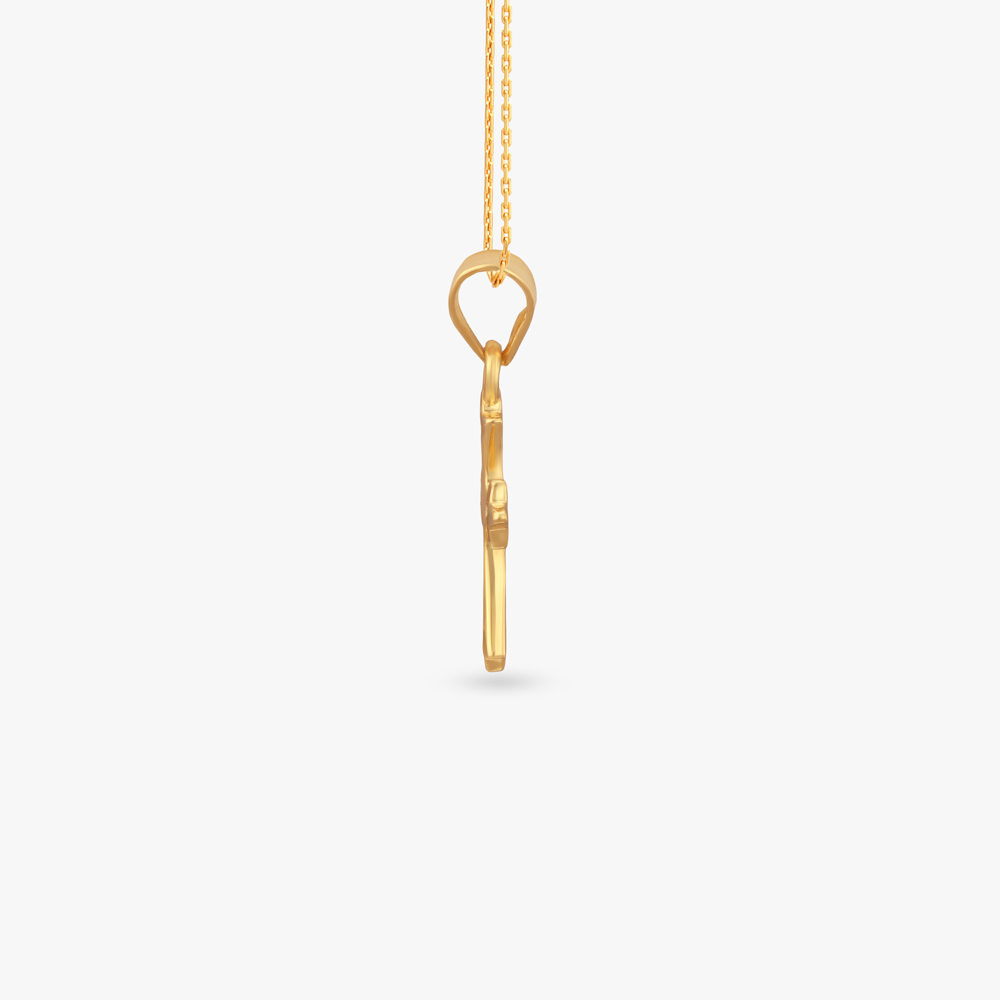 Radiant Cross Gold Pendant,,hi-res image number null