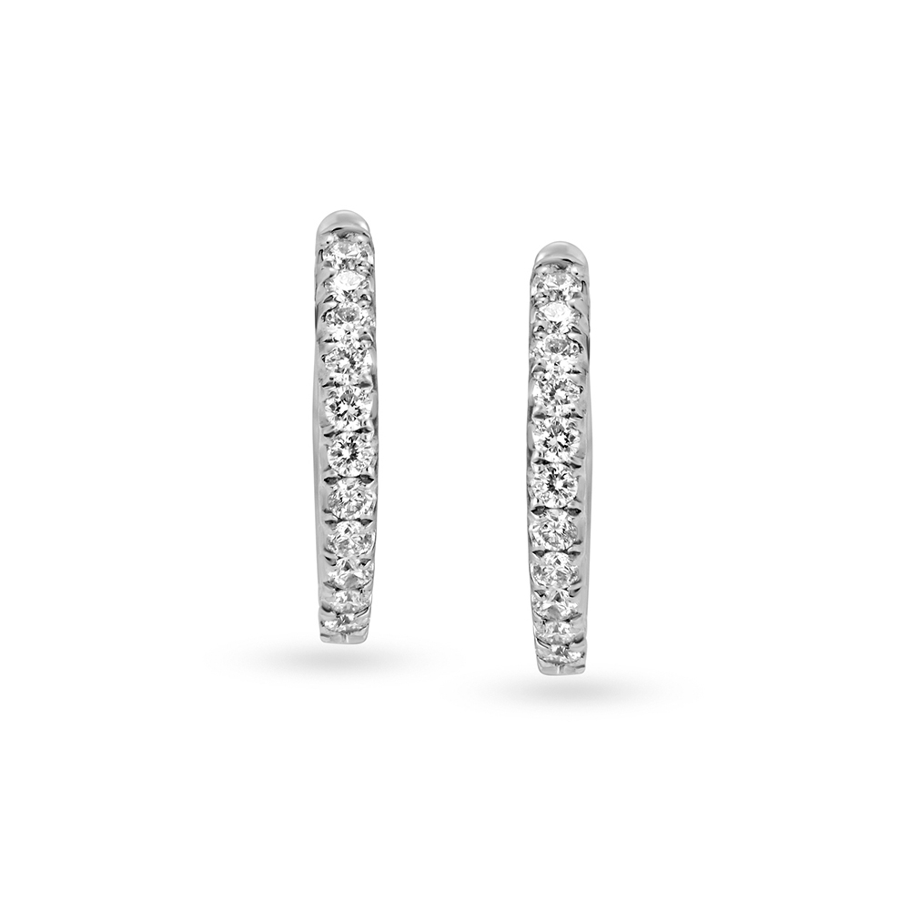 Aggregate 187+ solid platinum hoop earrings