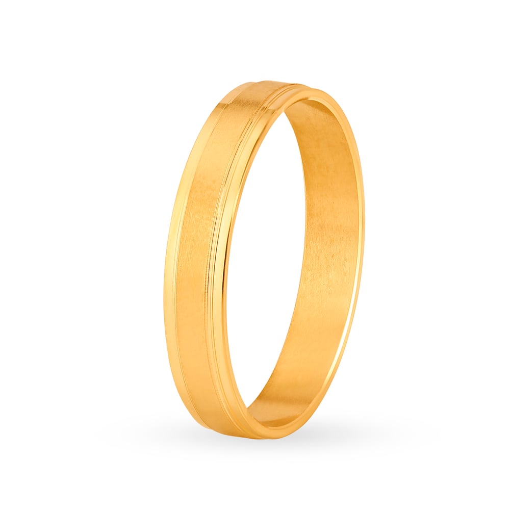 

Slender 22 Karat Yellow Gold Finger Ring