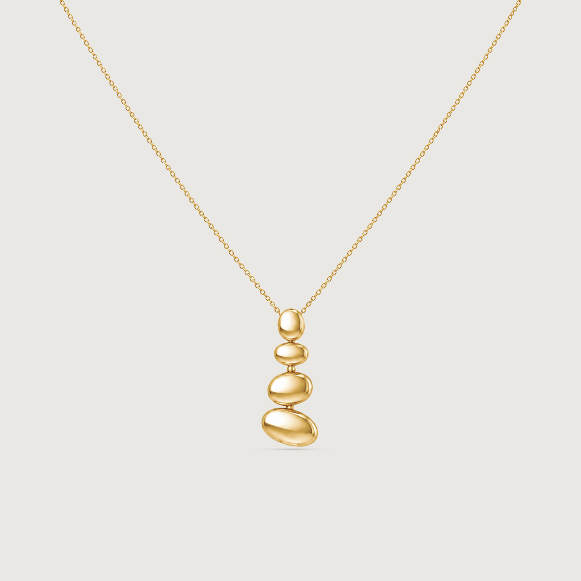 Balanced Pebble Gold Pendant,,hi-res image number null