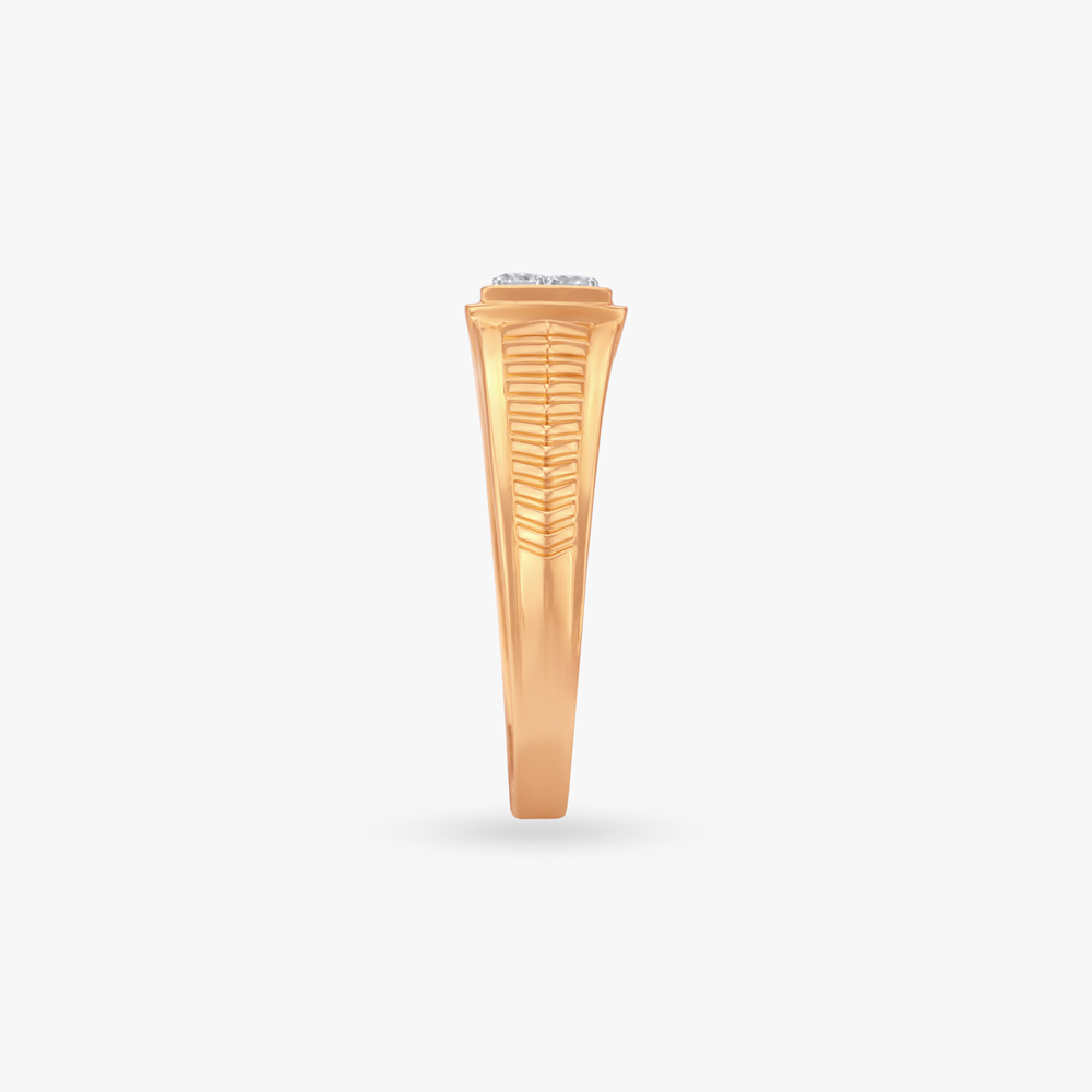 Striking Axis Diamond Finger Ring for Men,,hi-res image number null
