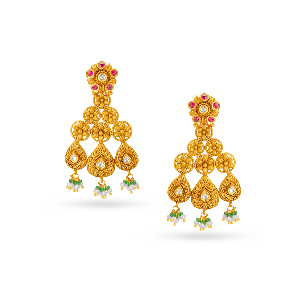 Magnificent Beaded Drop Earrings,,hi-res image number null