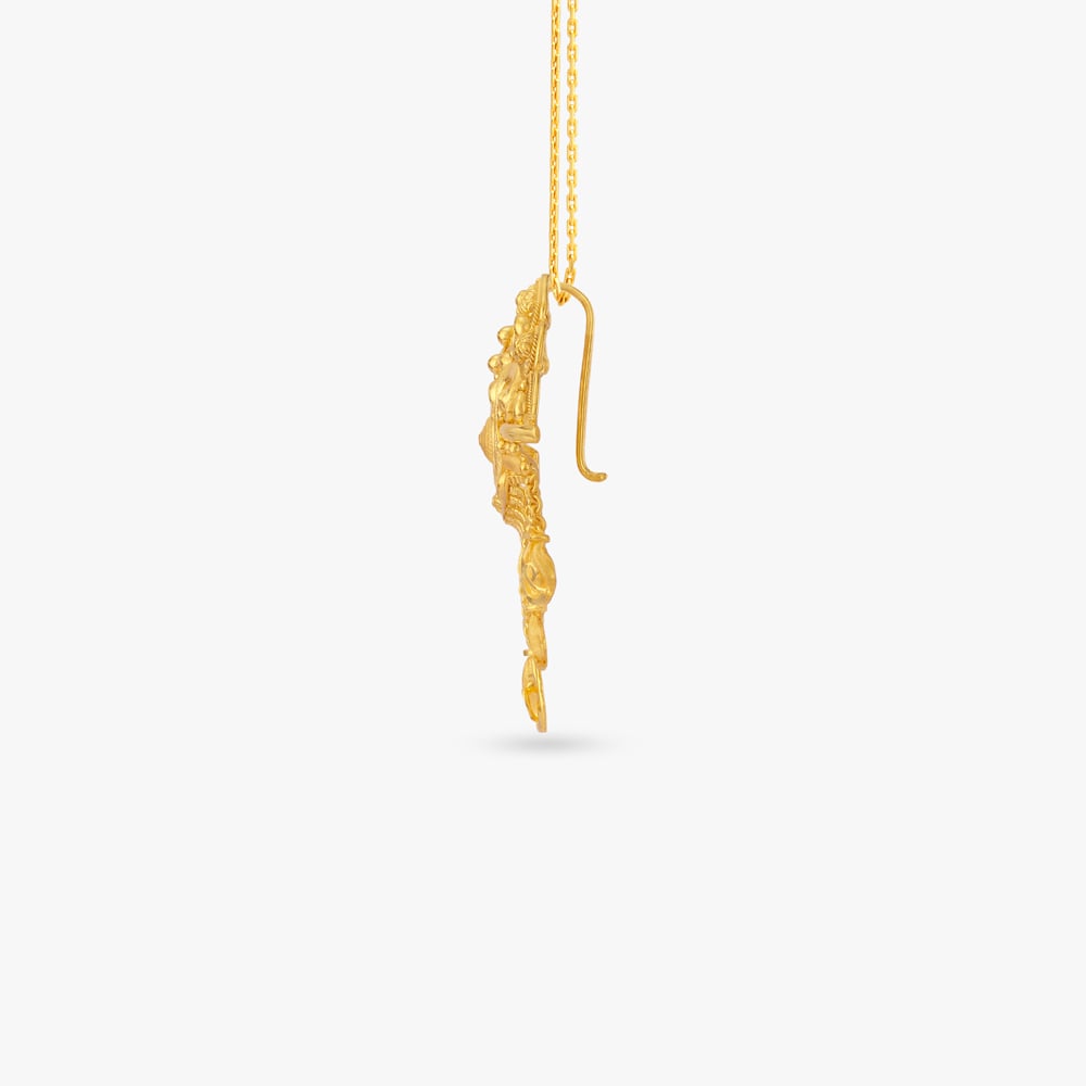 Peacock Arch Gold Maang Tikka,,hi-res image number null