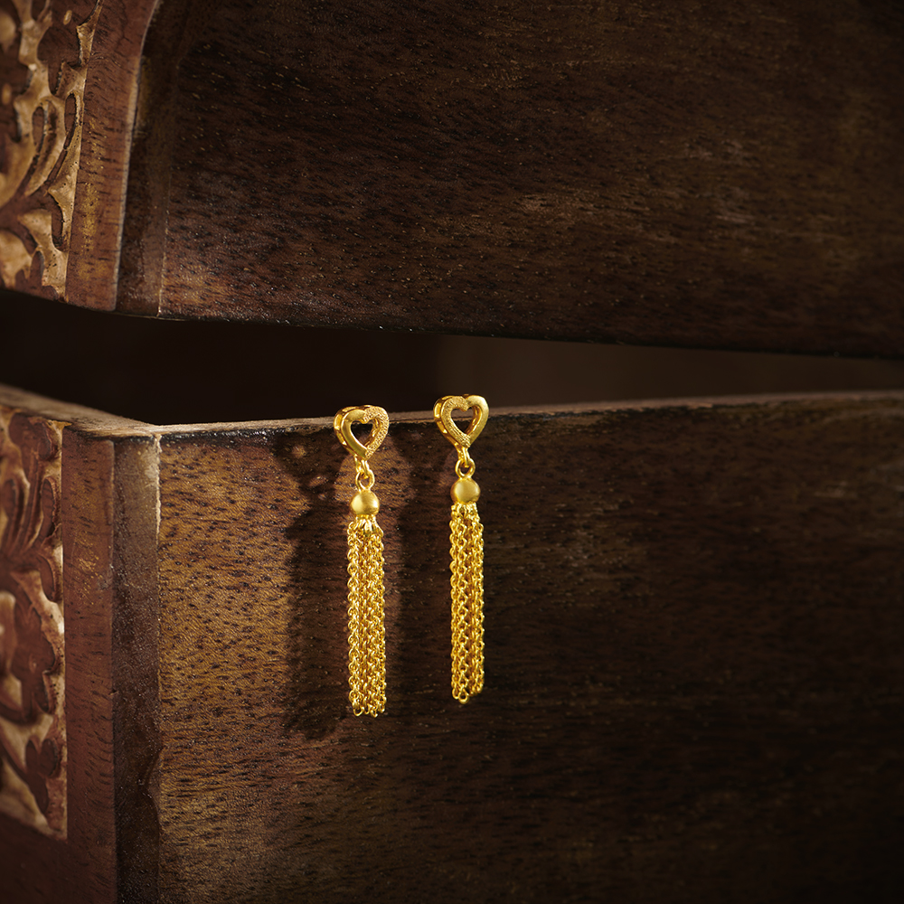 Pear Shape Contemporary Drop Earrings,,hi-res image number null