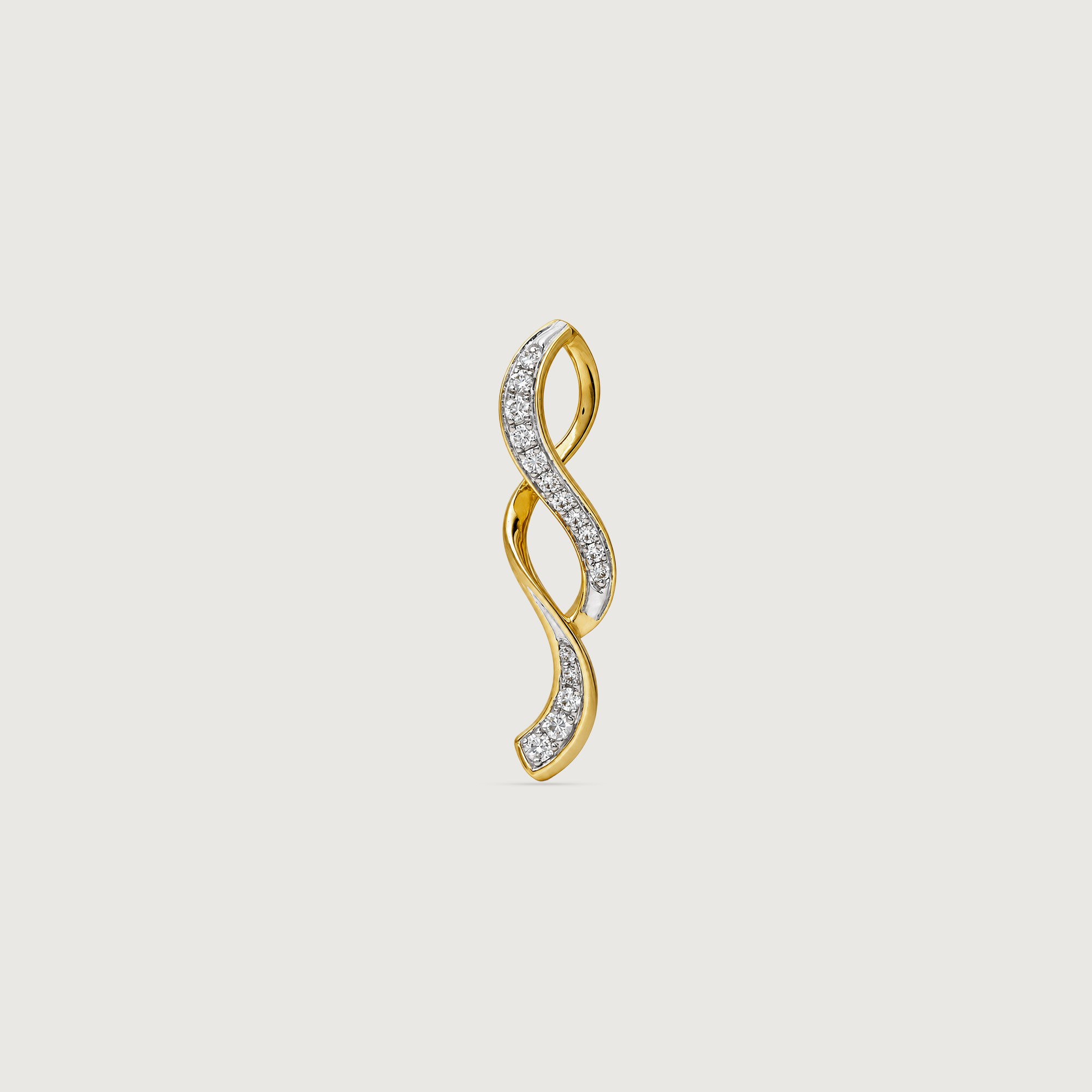 Fluid Twisted Diamond Pendant,,hi-res image number null