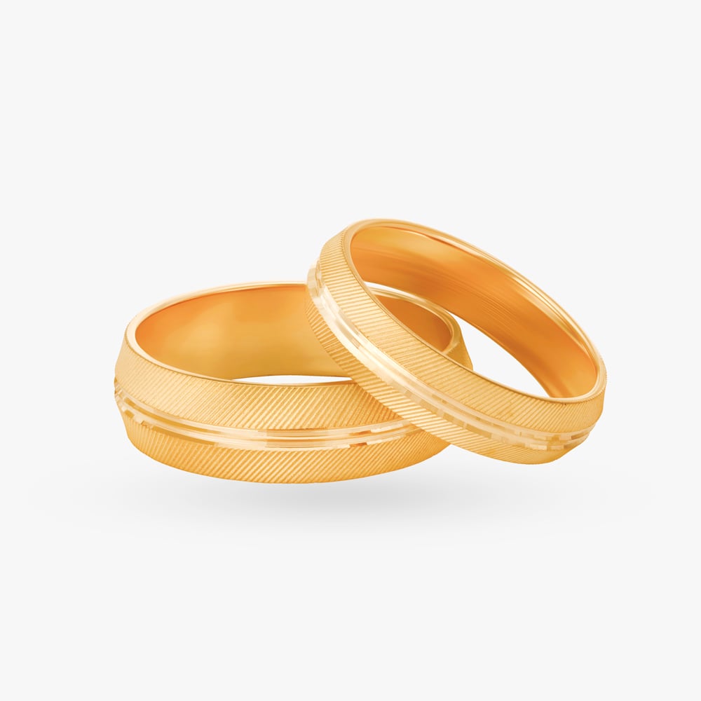 Golden Ardor Couple Rings