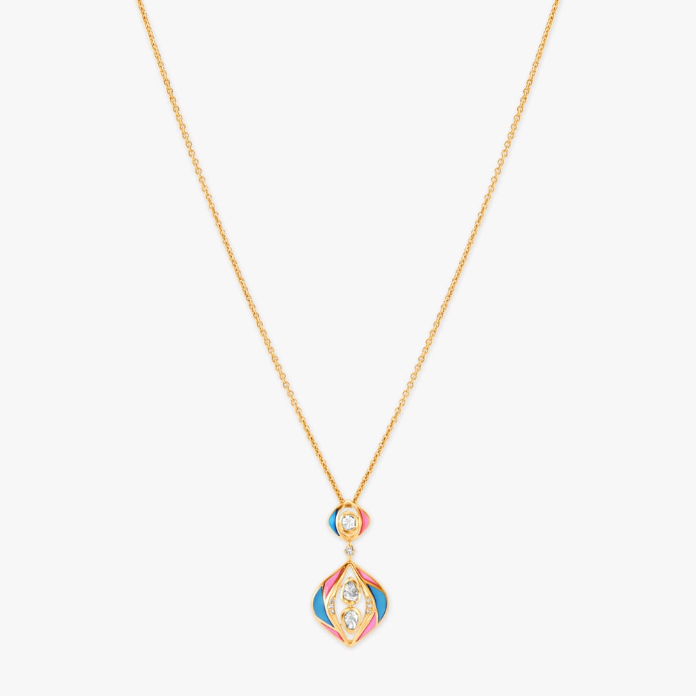 Vibrant Vibes Pendant with Chain and Earrings Set,,hi-res image number null