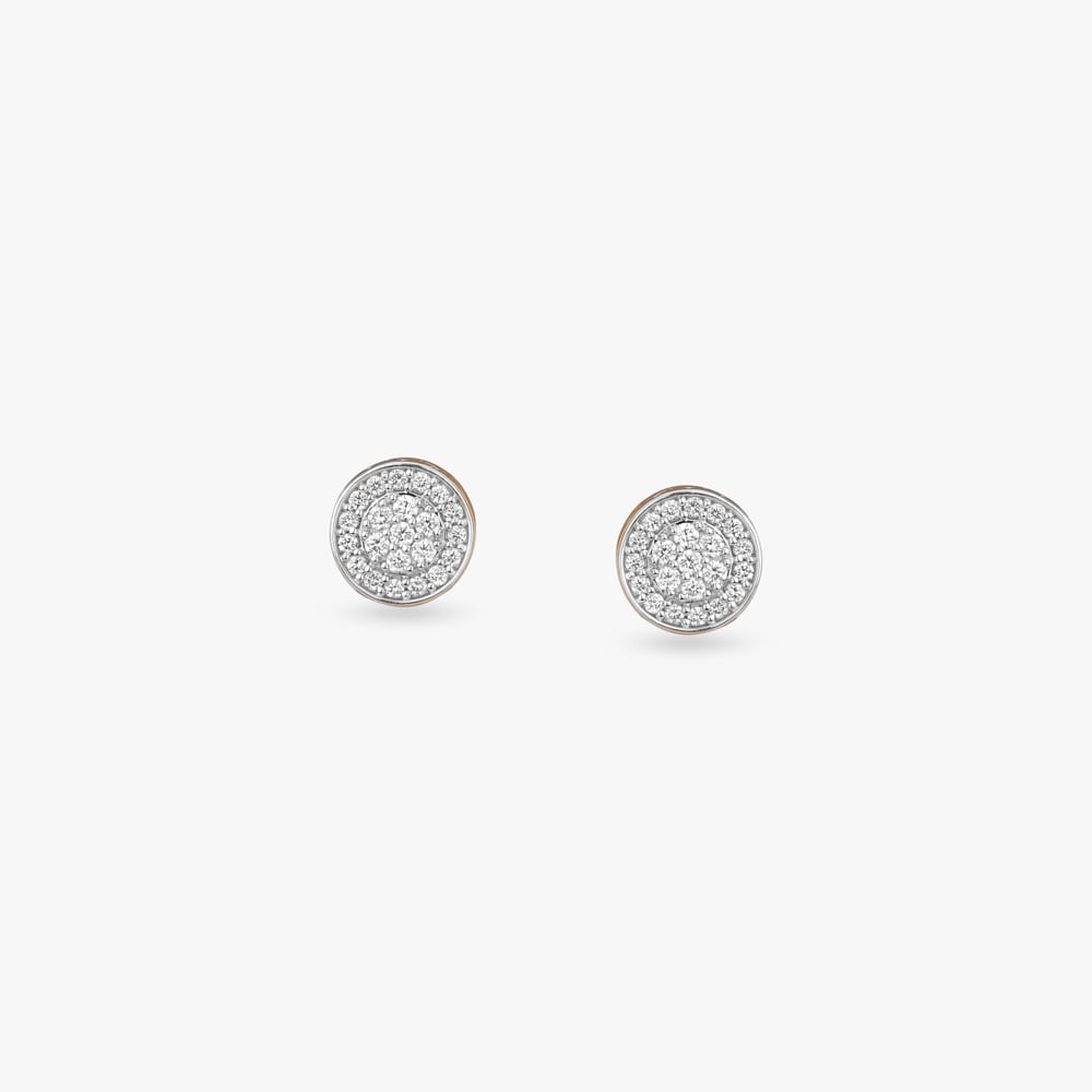 

Majestic Halo Diamond Stud Earrings For Men