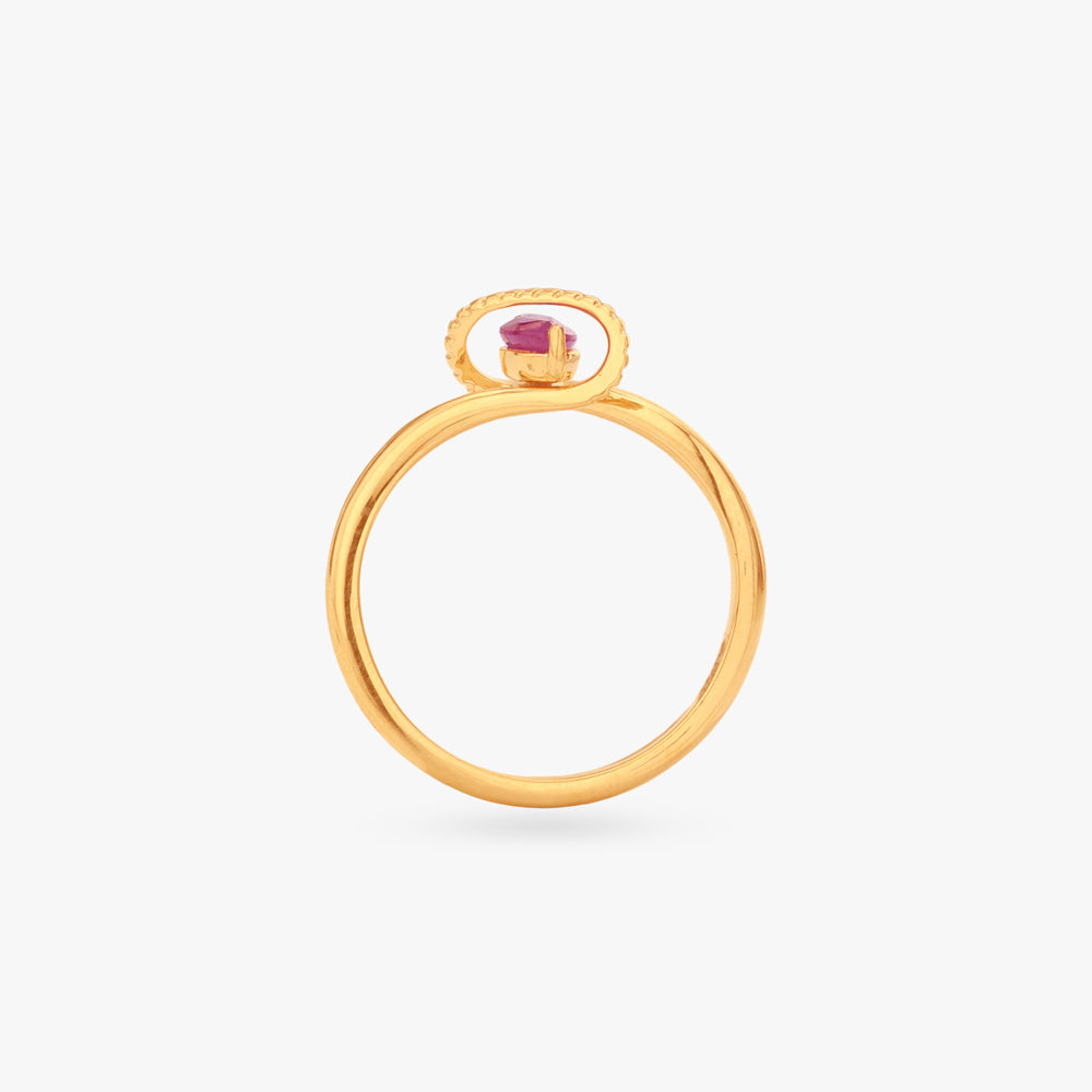 Crimson Slash Gold Ring,,hi-res image number null