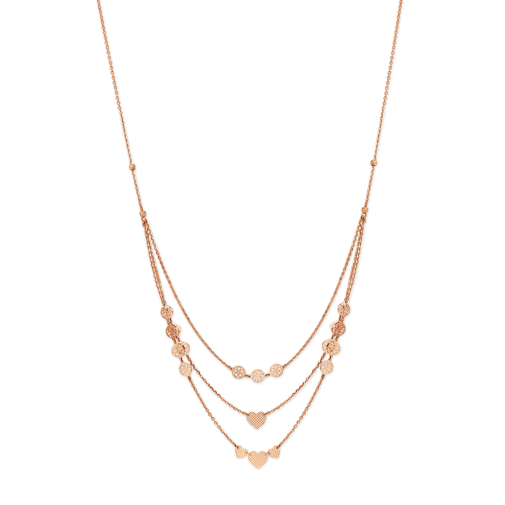 Buy Mia by Tanishq 22k Gold Luminous Triple Layer Chain for Women