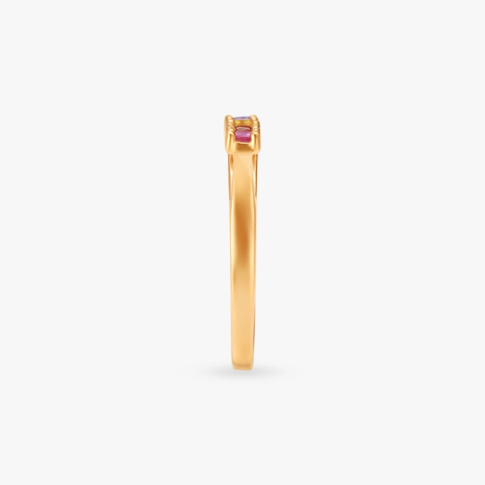 Rainbow Harmony Gold Finger Ring,,hi-res image number null