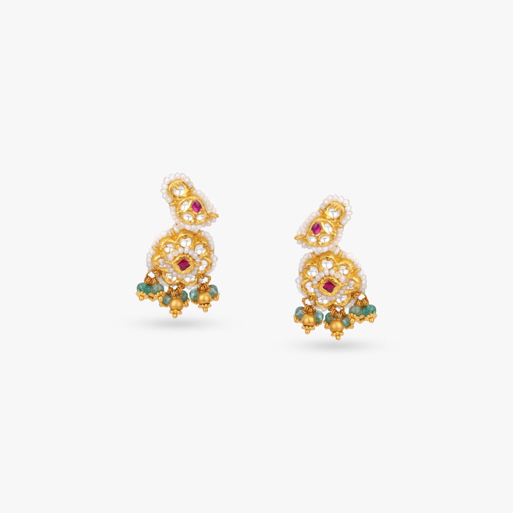 Dewlit Blossom Gold Necklace Set,,hi-res image number null