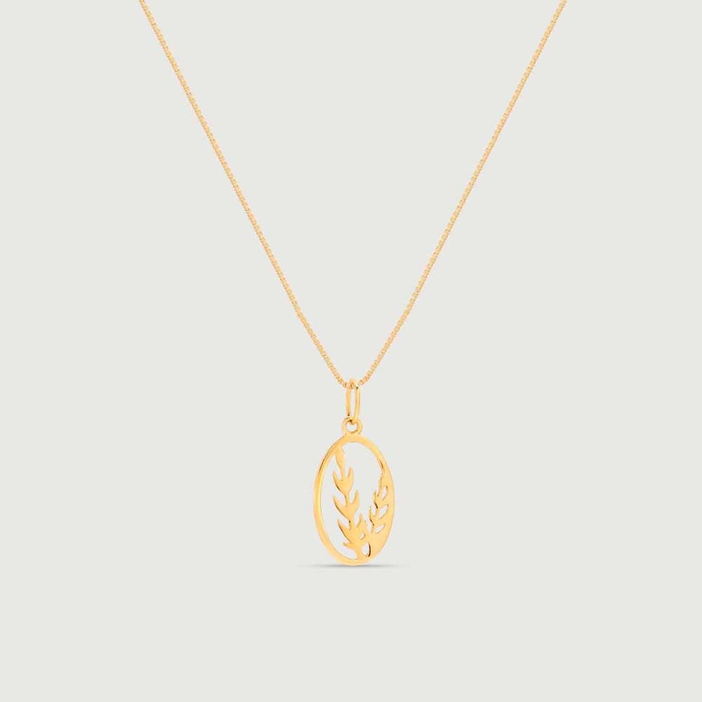 Leafy Babe Gold Pendant,,hi-res image number null