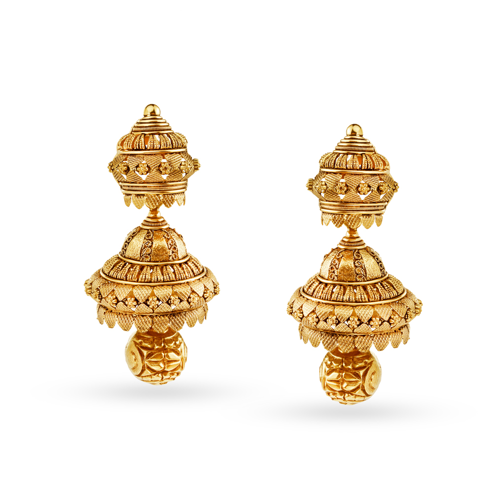Regal Traditional Gold Necklace Set Perfect for the Indian Bride,,hi-res image number null