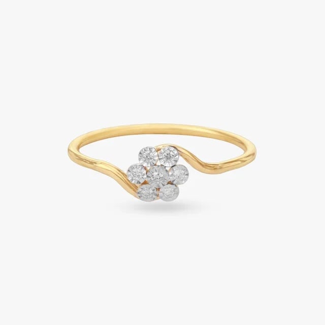 Wave Bloom Diamond Ring,,hi-res image number null