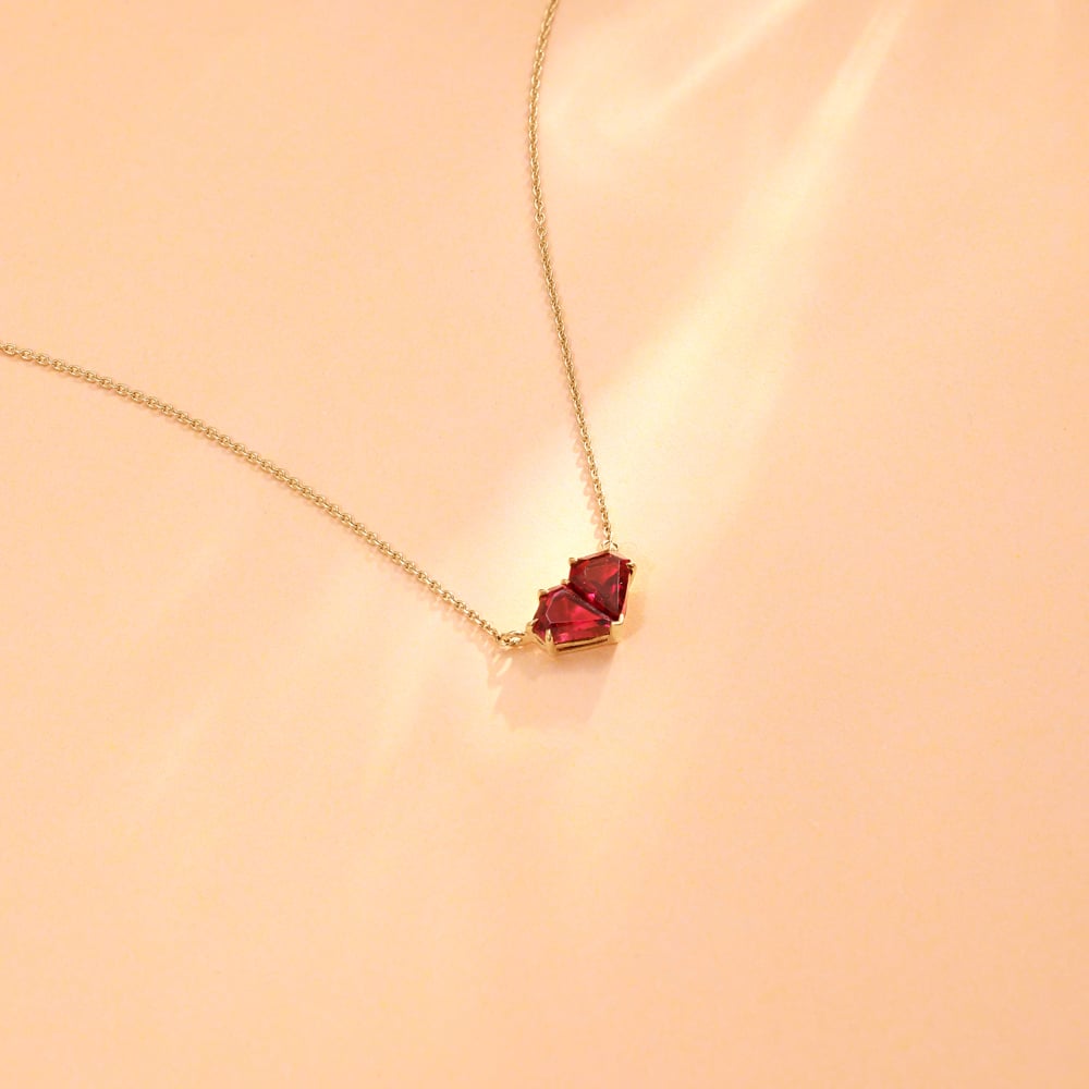 Playful Faceted Pink Garnet Necklace,,hi-res image number null