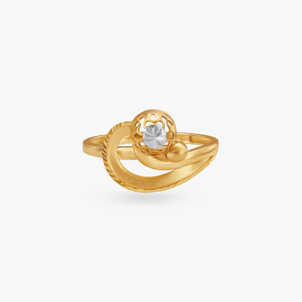 Gleaming Orbit Gold Ring,,hi-res image number null