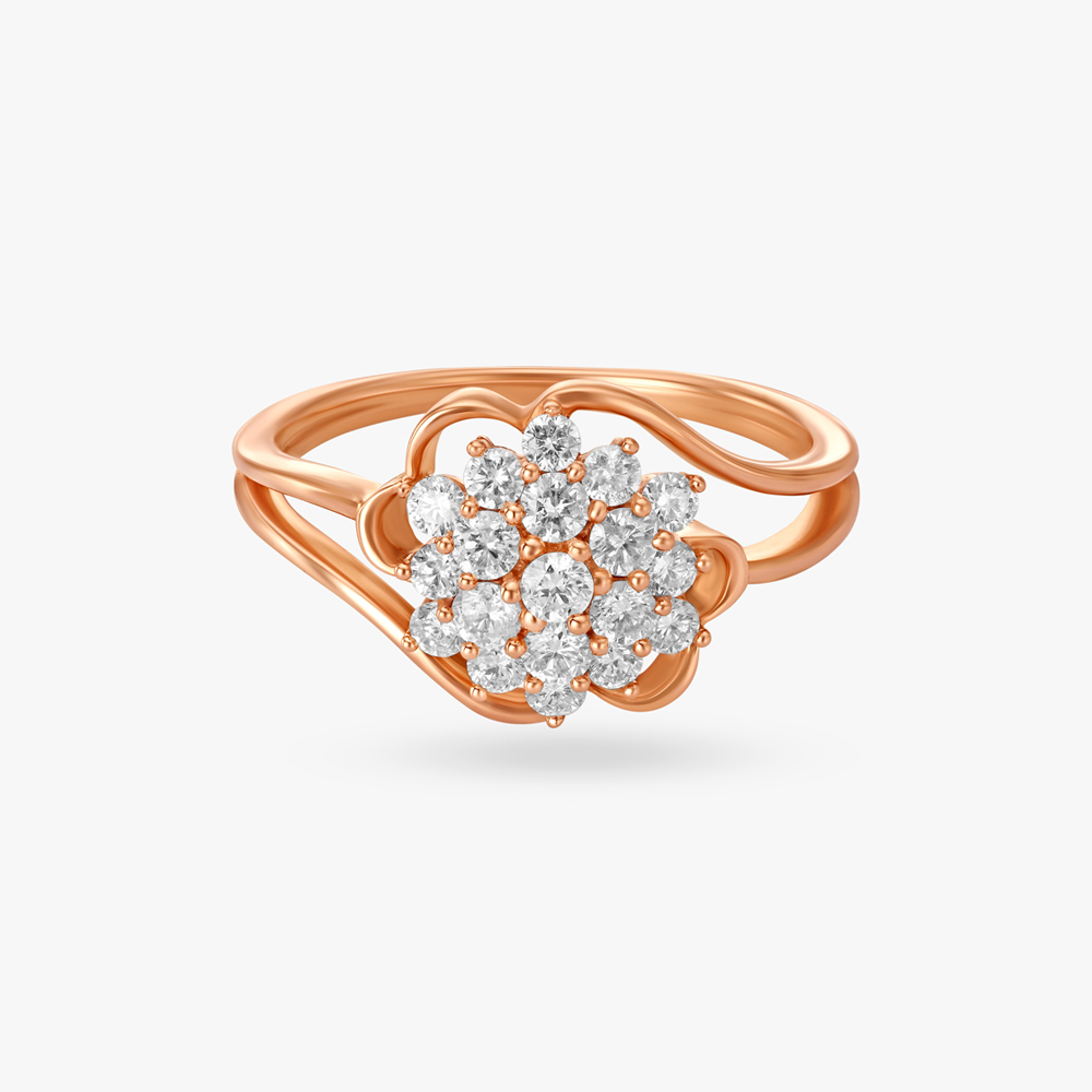Floral Fantasy Diamond Finger Ring,,hi-res image number null