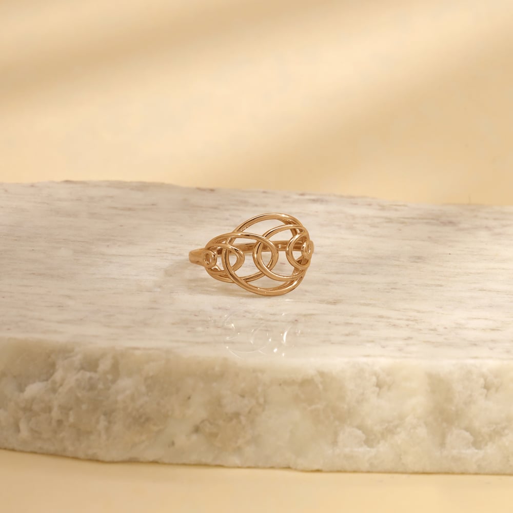 Rippling Harmony Gold Ring,,hi-res image number null