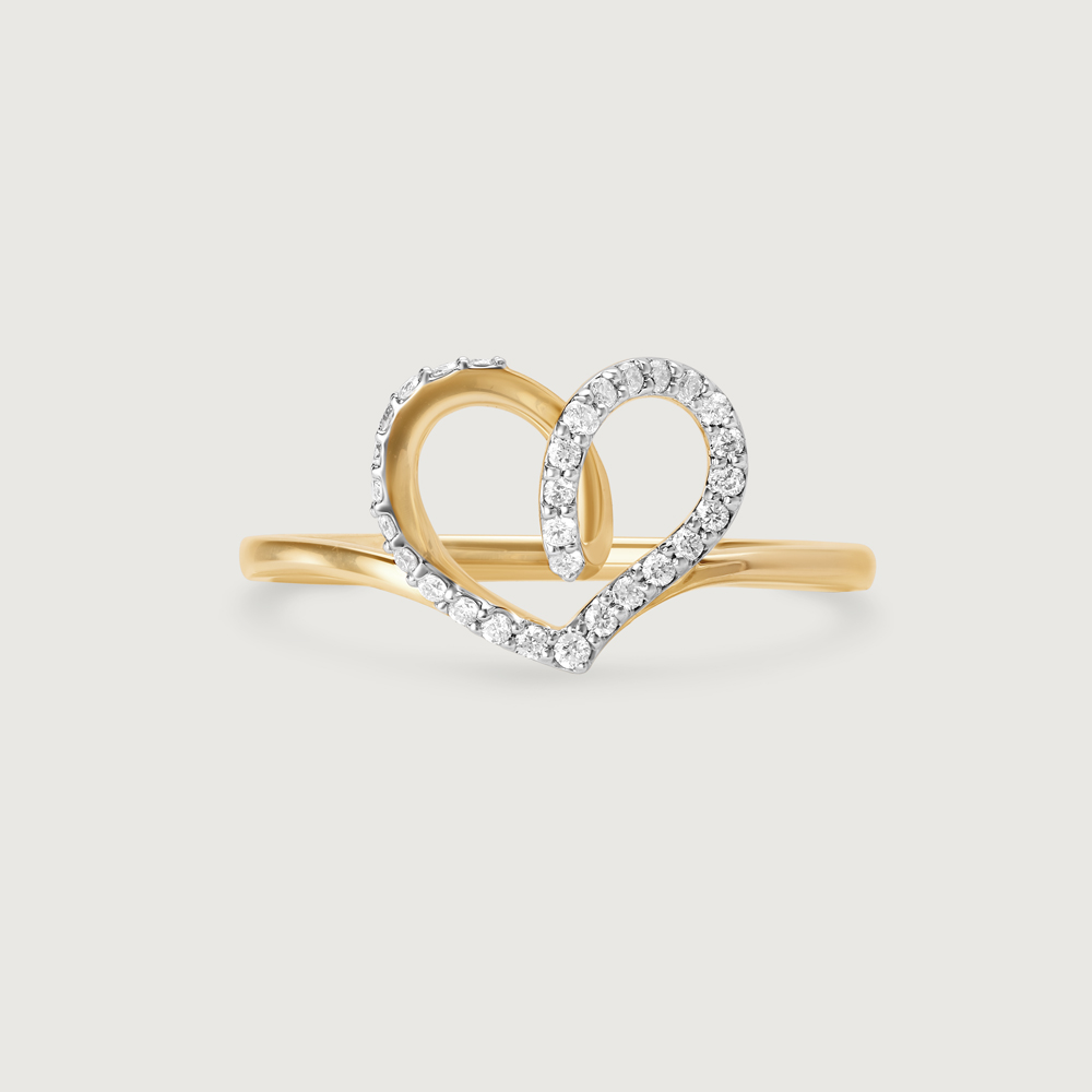 Heartfelt Sparkle 14KT Gold & Diamond Ring,,hi-res image number null