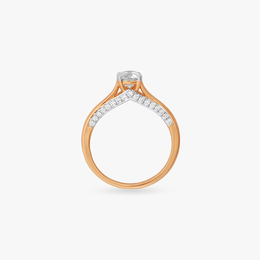 Gilded Glimmer Solitaire Ring,,hi-res image number null