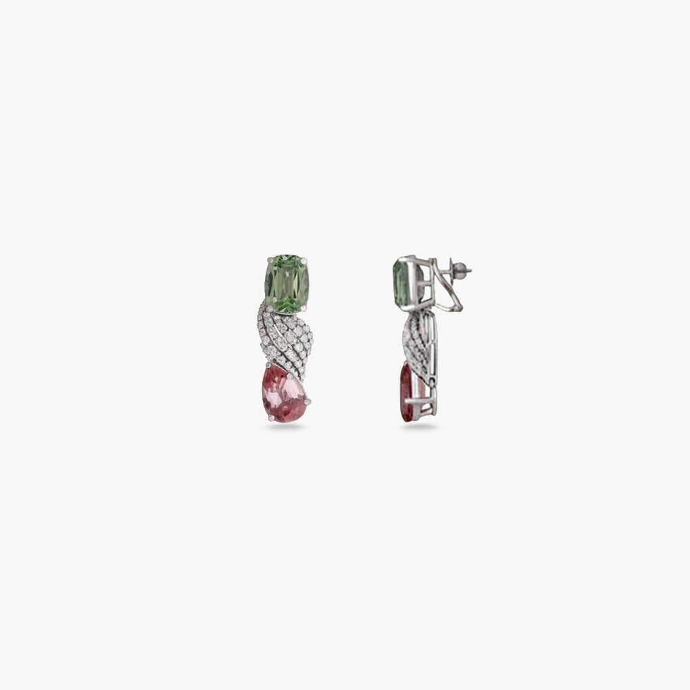 Verdant Halo Diamond Necklace Set,,hi-res image number null