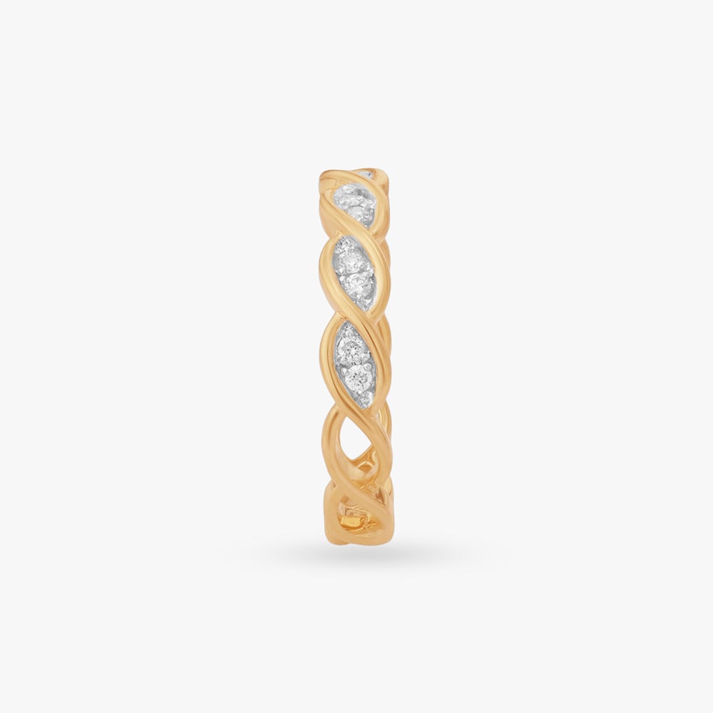 Interlaced Wave Diamond Ring,,hi-res image number null