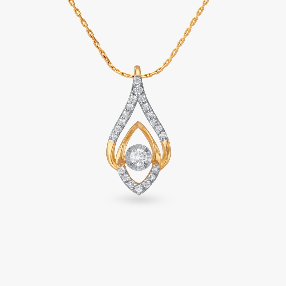 

Radiant Drop Diamond Pendant