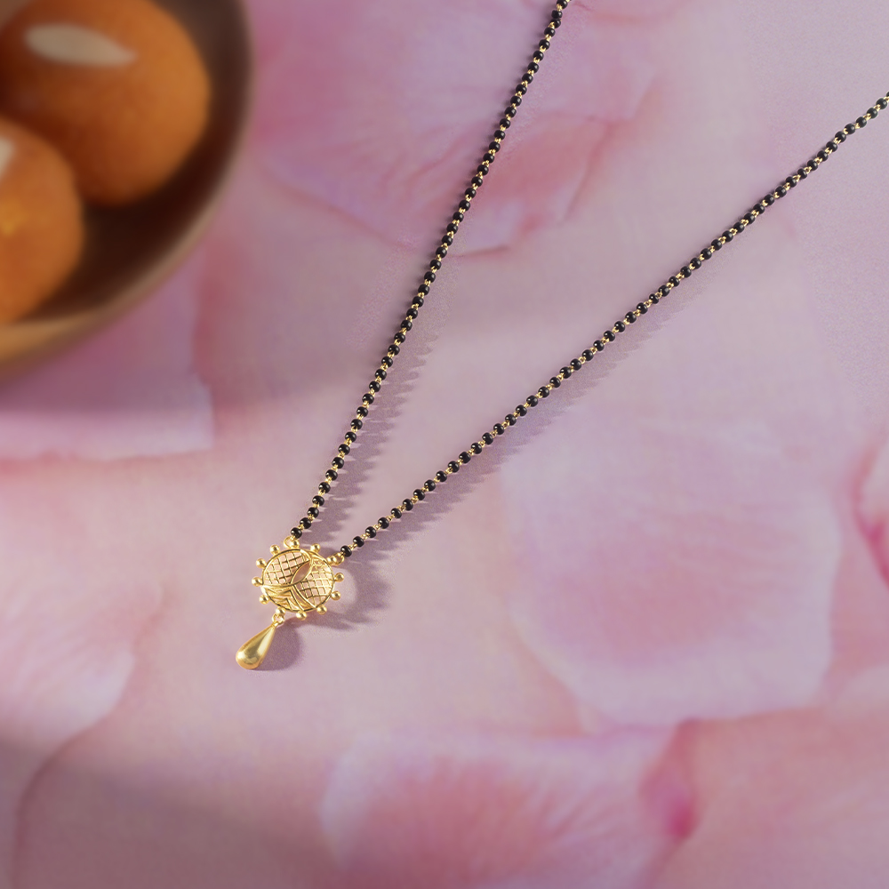 Bonded Hearts Gold and Diamond Mangalsutra,,hi-res image number null