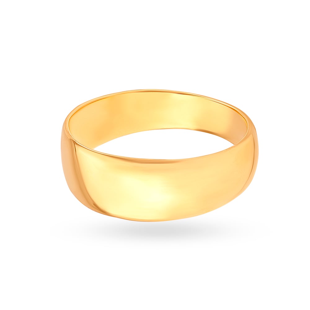 Gleaming Textured Gold Ring for Men,,hi-res image number null