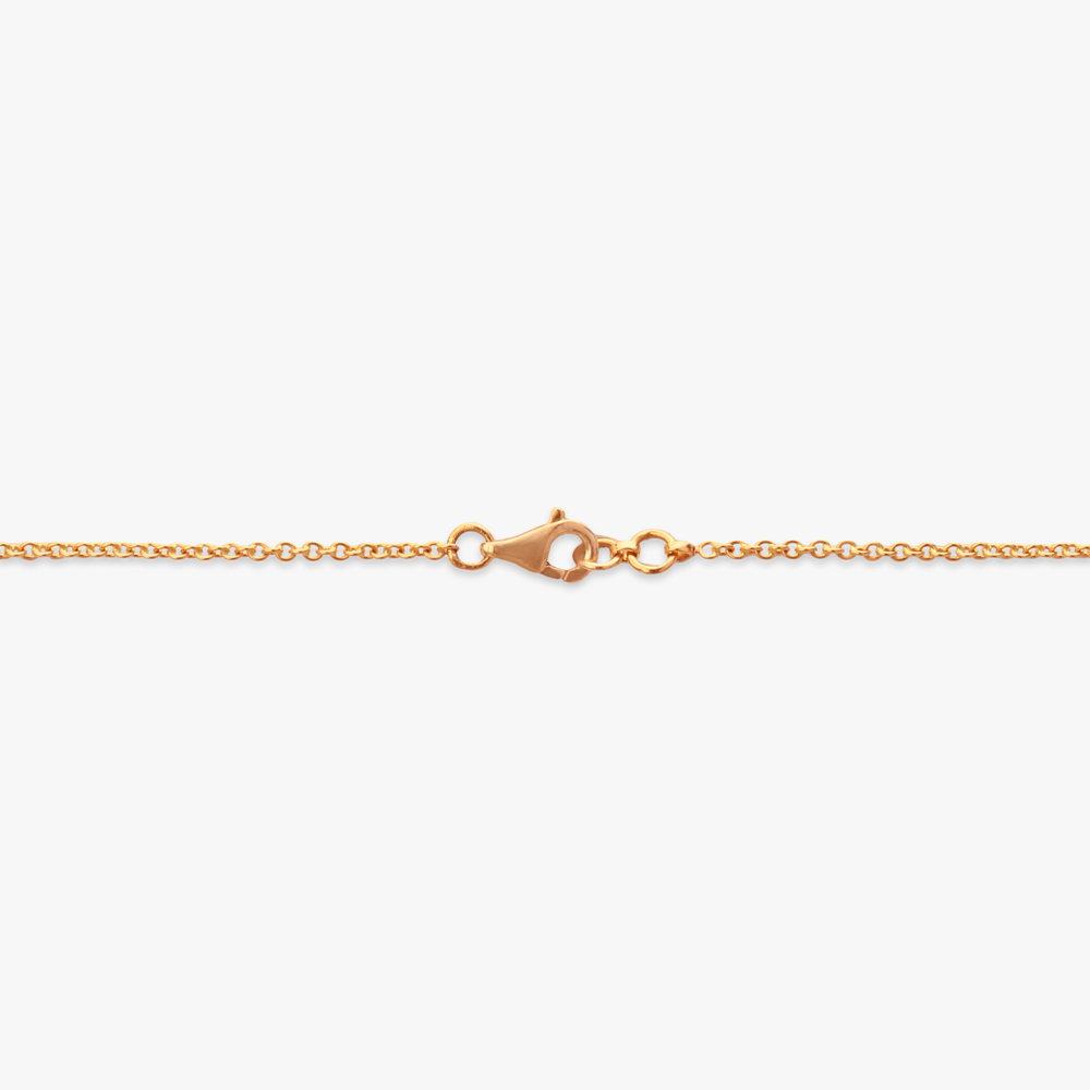Modern Sunray Gold Pendant with Chain,,hi-res image number null