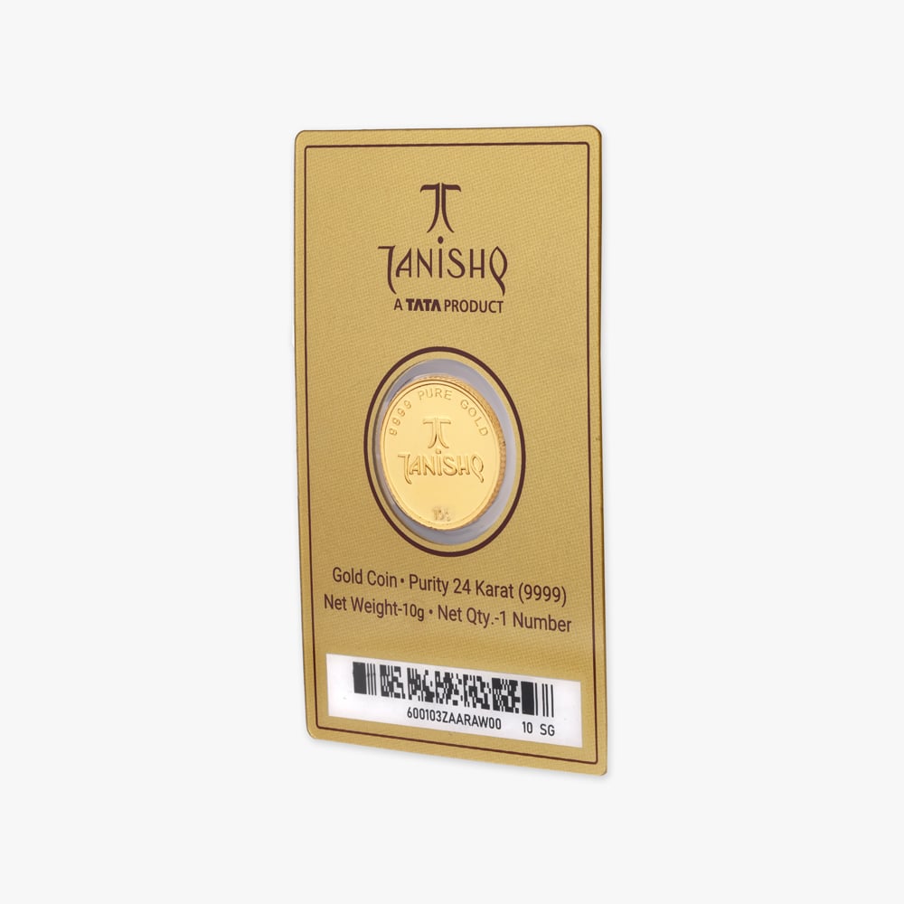 10 gram 24 Karat Gold Coin with Ganesha Motif,,hi-res image number null