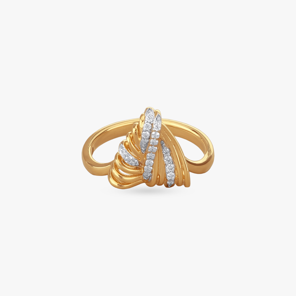 Radiant Twist Diamond Finger Ring,,hi-res image number null