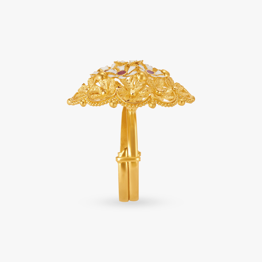 Gorgeous Floral Finger Ring,,hi-res image number null