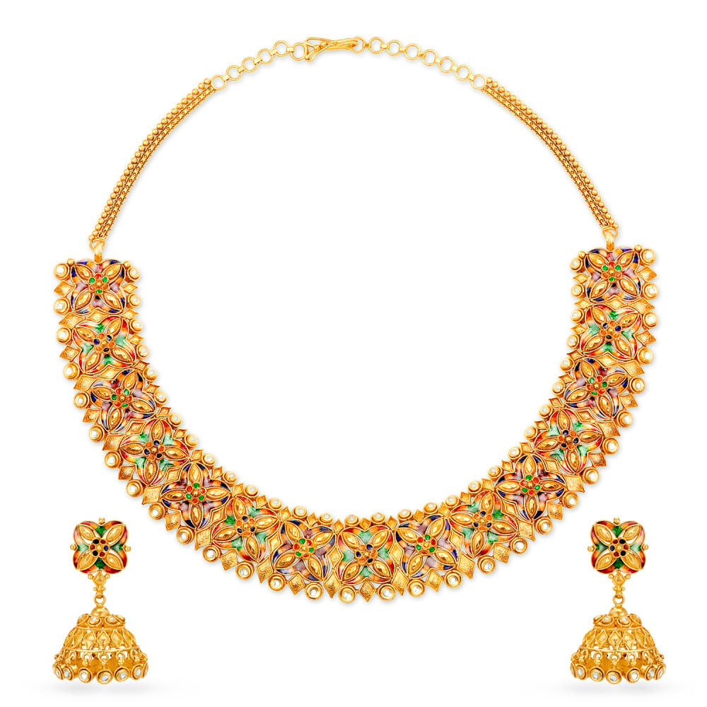 Exquisite Gold Necklace Set for the Punjabi Bride,,hi-res image number null