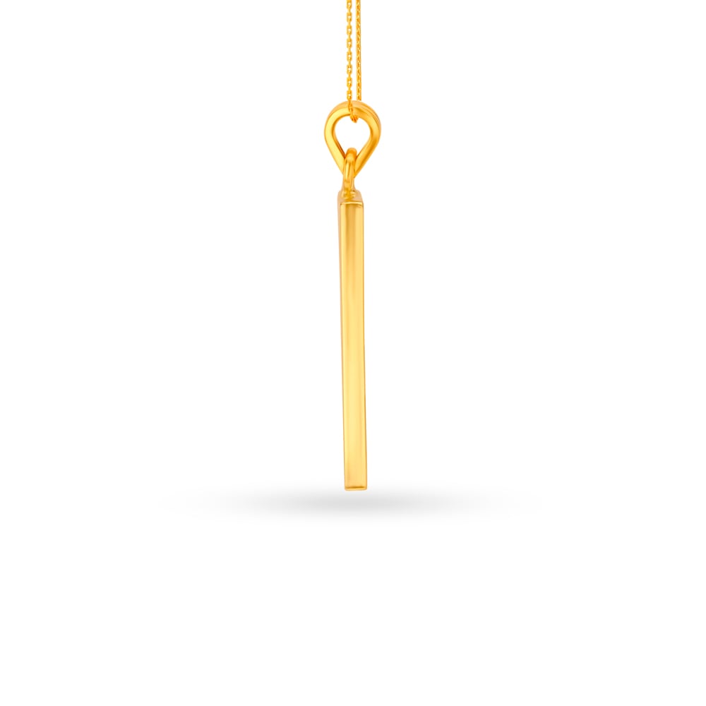 Carved Gold Pendant For Men,,hi-res image number null