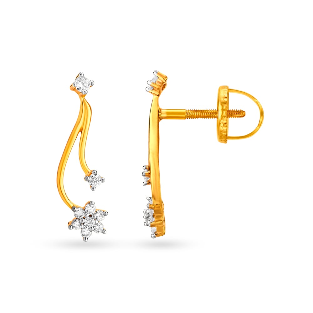 Sublime Floral Gold and Diamond Necklace Set,,hi-res image number null