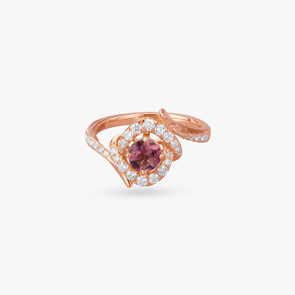 Rosy Reverie Diamond Finger Ring,,hi-res image number null