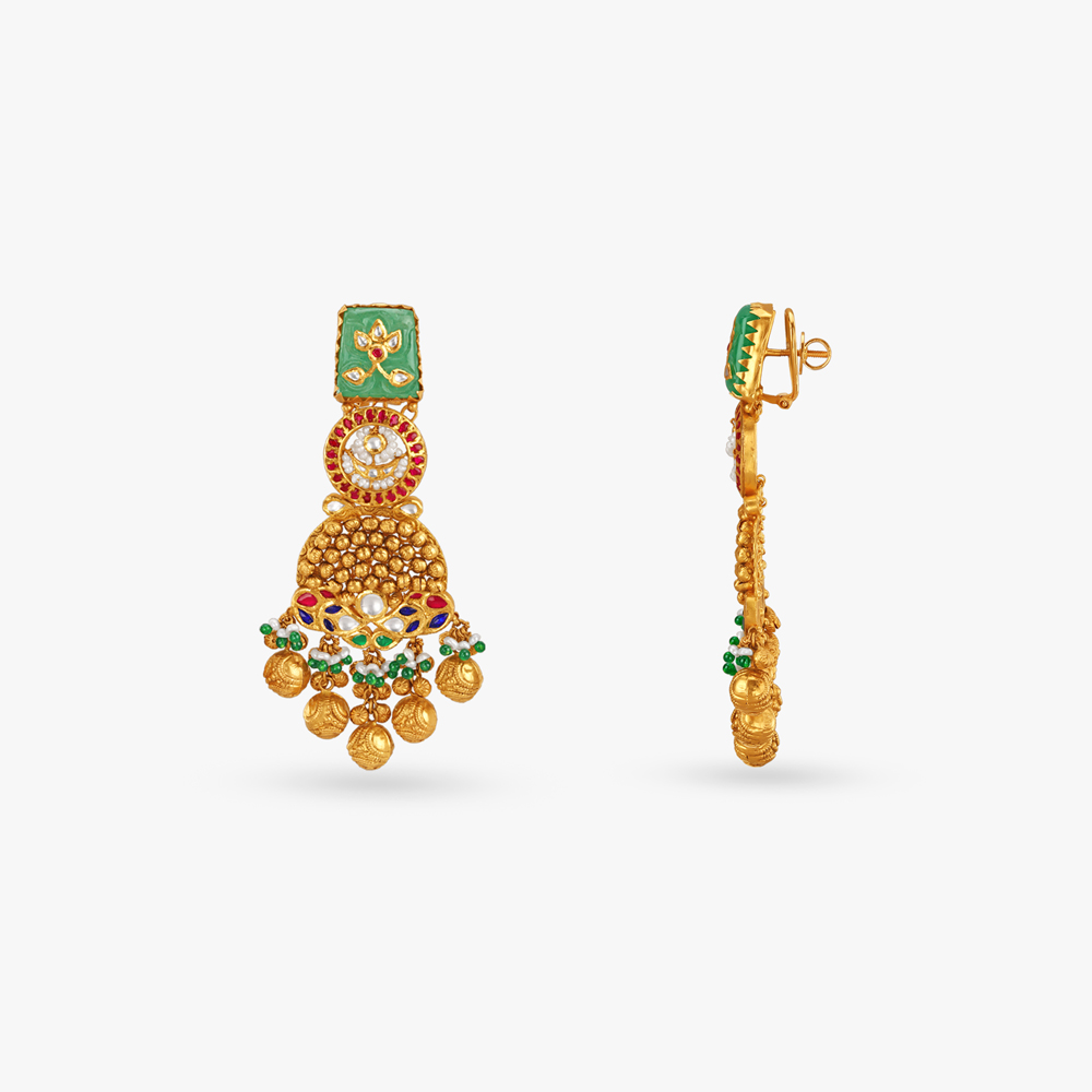 Swarna Sitara Gold Necklace set,,hi-res image number null